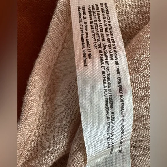 Free People Waiting For You Embellishing Beaded Tan Cami Cowl Neck Adjustable L - Picture 7 of 16